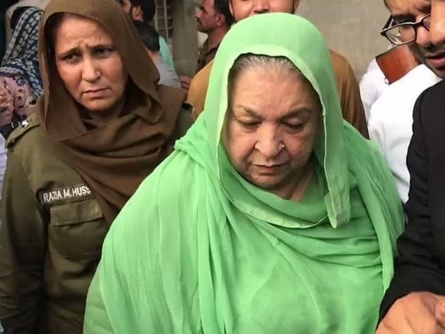 PTI leader Dr Yasmin Rashid remanded in police custody in September 2023. Source: tribune.com.pk